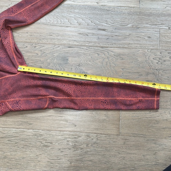 Lululemon Invigorate High-Rise Tight 25" Crackle Glaze Vintage Orange Size 4 - Picture 11 of 11